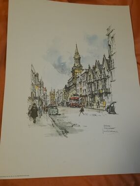 4/$25 Deal! Vintage Oxford High Street Scene From London